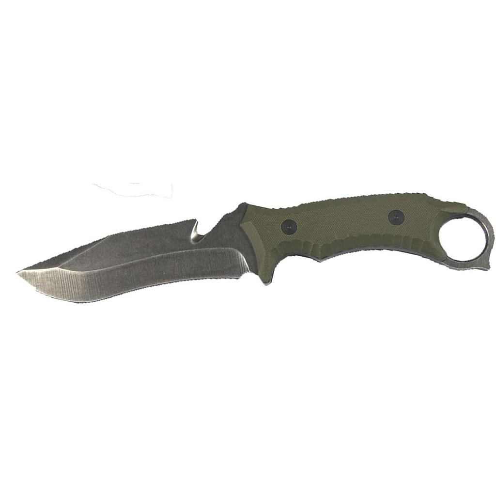 Hunting Knife Green Handle 12.5cm Blade