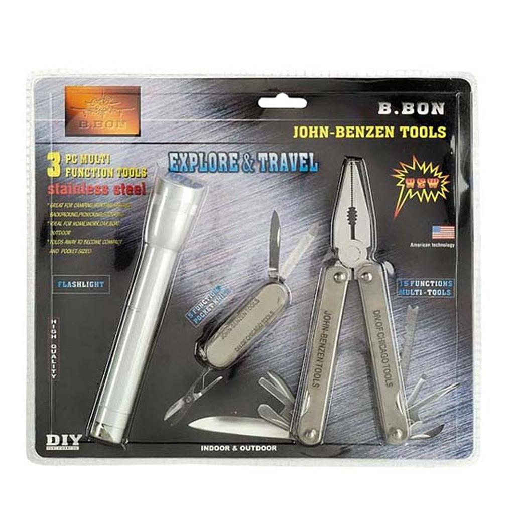3 pce Set Multi Tool Set with Torch