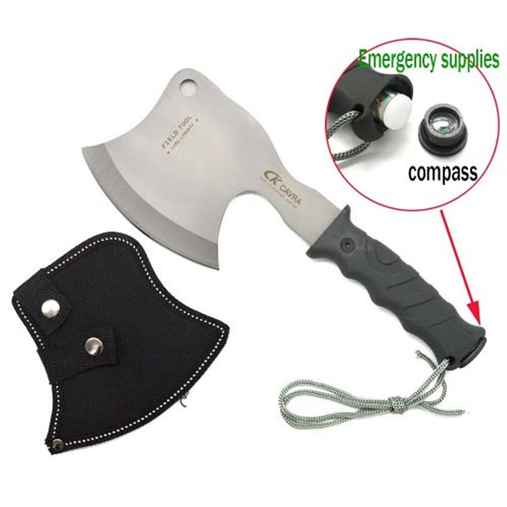 Cavra Hatchet Tomahawk Axe with Survival Kit &amp; Cover