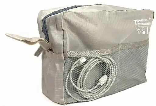 [07212]  Travel Storage Bag Pod 24x16x8cm with Front Mesh Pocket