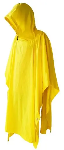 [07732]  Nylon Poncho Standard Yellow