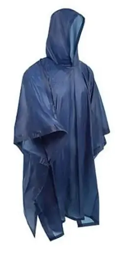[08022.1]  Vinyl Poncho Navy