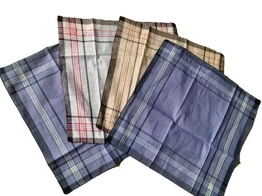[10010]  Handkerchief Cotton 35x35 cm Pack of 4