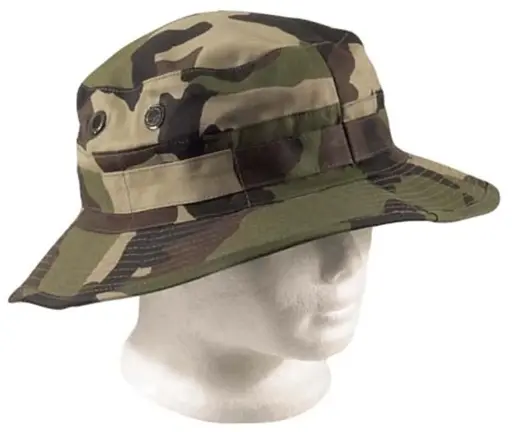 [11402]  Bush Giggle Hat Woodland Camo