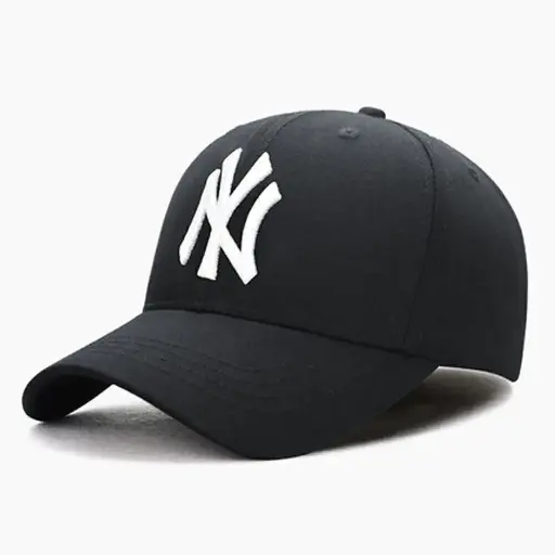 [11815-black]  Baseball Cap NY Logo Black