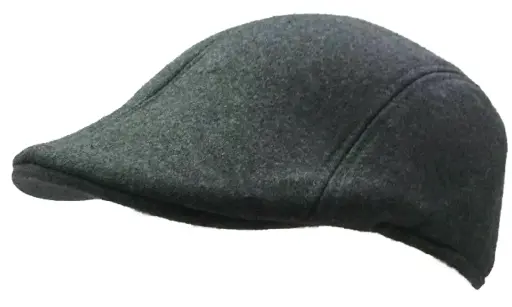 [12205]  Flat Peak Hat Felt Plain Colour