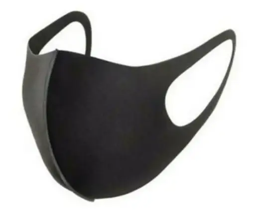 [12300]  Mouth Face Mask Black