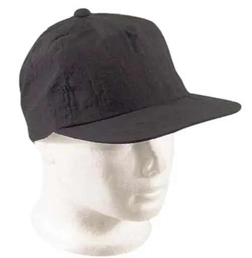 [12850]  Taslon Baseball Cap Black