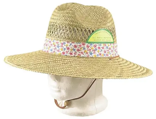 [13110]  Straw Beach Hat