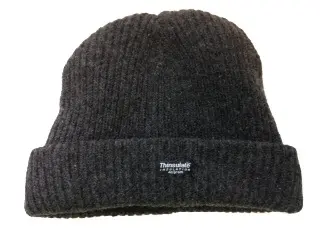 [13629]  Rag Wool Knit Beanie Charcoal Thinsulate Lined