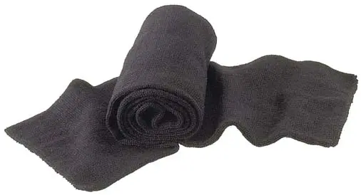 [14020]  Knitted Scarf Acrylic Black