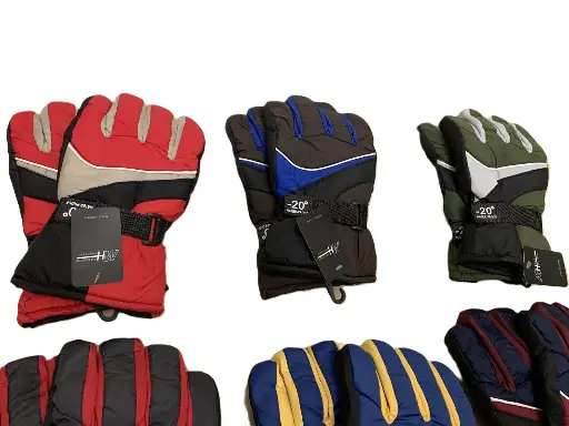 [14704]  Ski Glove Adult Asstd Cols