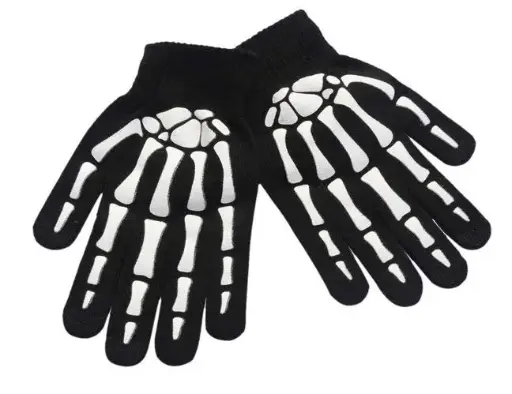 [14799]  Magic Glove Skeleton Print