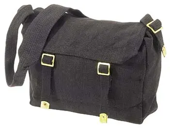 [16703.2]  WH2 Small Haversack Shoulder Bag Black
