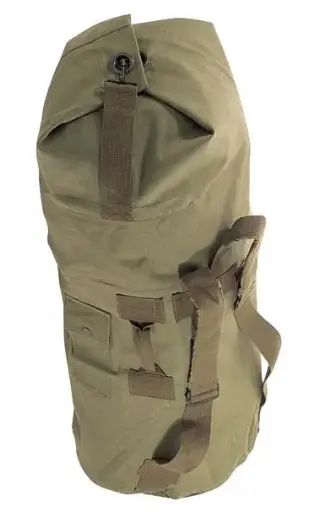 [19103]  Canvas Dufflebag Backpack Green
