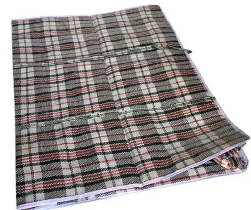 [20333-10]  10 x 70x75x30cm 24x30x12" Checked Storage Bali Shopping Bag XXL