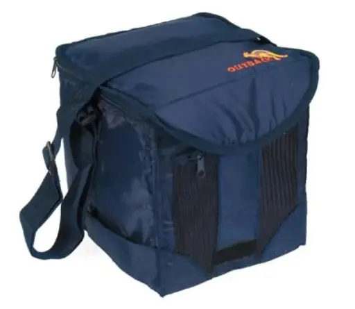 [20360]  12 Can Cooler Bag With Mesh Pocket