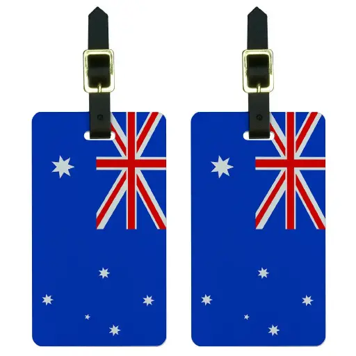[21421]  Luggage Tags Australia Flag pair