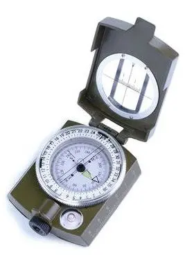 [21805]  Chinese Army Engineering Compass Olive with Pouch