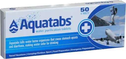 [22923]  Aquatabs 3.5mg 50 Tablets each treats 1 litre