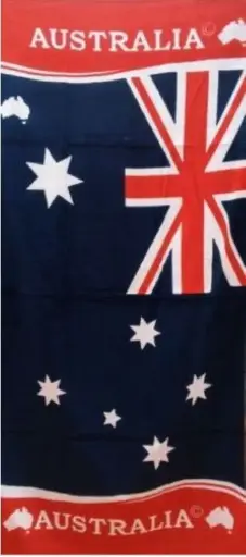 [23734]  Aussie Flag Beach Towel