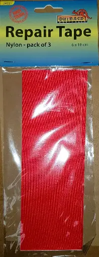 [24931]  Nylon Repair Tape Strips Red