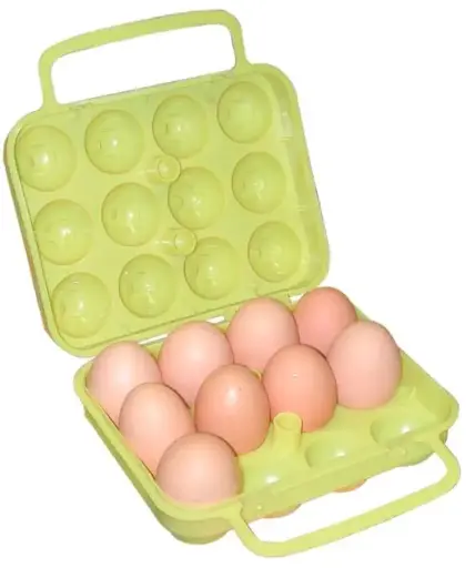 [25103]  Egg Container 12 Egg Yellow