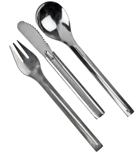 [25295]  Knife Fork & Spoon Chow Set 3 pce