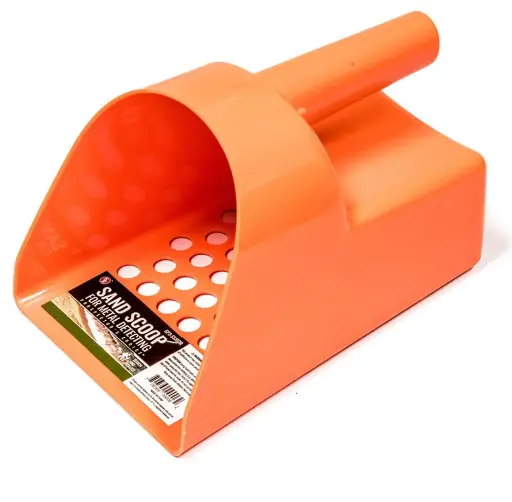 [25733]  31cm Orange Hand Held Plastic Sand Scoop for Metal Detectors