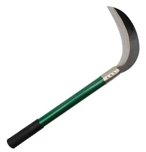 [25819]  Billhook Sickle Long Metal Handle Fixed Blade 490mm