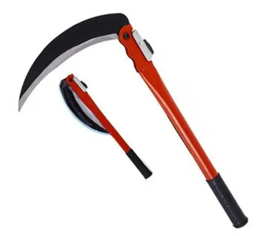 [25822]  Sickle Metal Handle 39 cm Folding Blade 21 cm