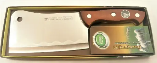 [26220]  Meat Cleaver Knife Heavy Duty Stainless Steel  .5 kg 20x11 cm