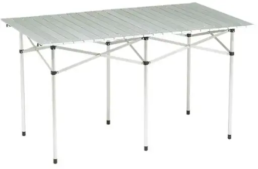 [27495]  Aluminium Slat Table 127x75x70 cm
