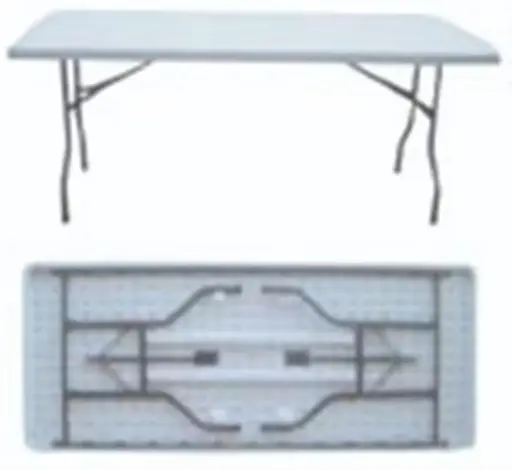 [27519]  Solid Moulded Table 183x74x73 cm