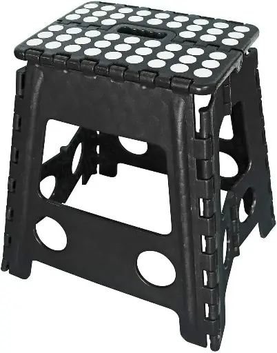 [27811]  Folding Step Stool Plastic 29Wx22Dx39cmH