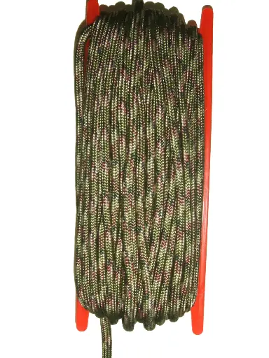 [28444]  Braided Nylon Cord Camo 50 ft Hank