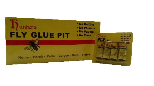 [28610-Box 24 Packs]  Sticky Paper Fly Strip Trap 24 packs Per Display Box