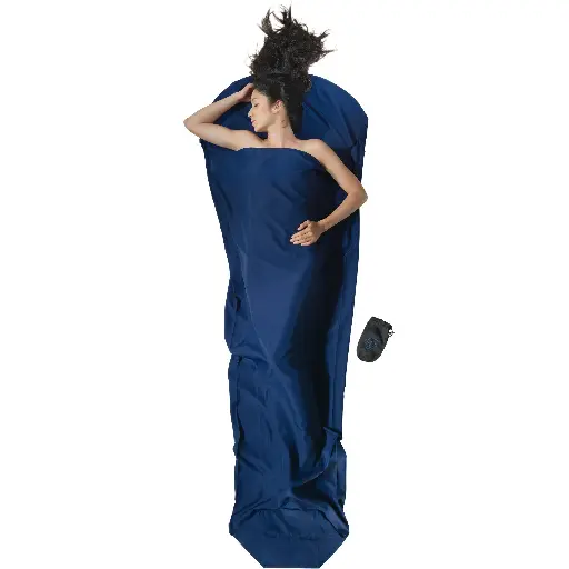 [28901]  Thermal Sleeping Bag Liner Navy Blue