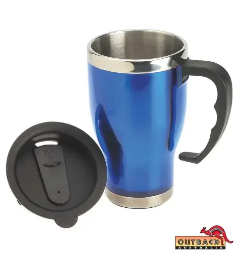 [29041]  Steel Travel Mug 14oz Blue