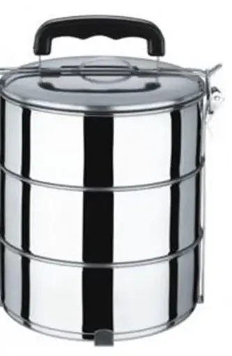 [29093]  3 Bowl S/Steel Food Carrier 14cm