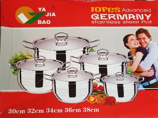 [29145]  Stainless Steel Stock Pot Set 5 pc 30-38 cm