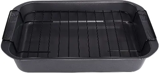 [29158]  Baking Pan Tray Rectangle Mould with Rack 38x28x6.5cm