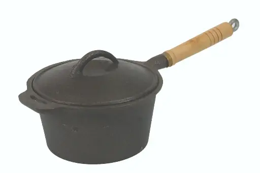 [29305]  Cast Iron Saucepan 3 Qt