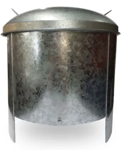 [29519]  Camp Oven Mate Heat Shield Max Spun Steel 340mm Dia