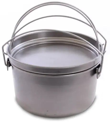 [29532]  Steel Camp Oven Spun Steel Jumbo 15" With Trivet