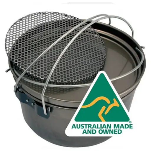 [29533]  Steel Camp Oven Spun Steel Large 12"