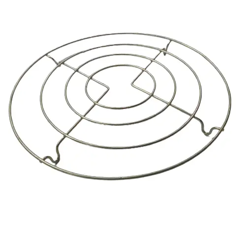 [29544]  Round Trivet Steamer Cooling Rack Chrome 20 cm diam