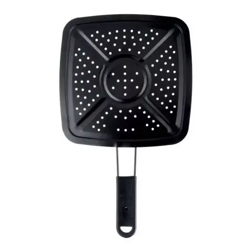 [29565]  Black Simmer Toaster Heat Diffuser 195x195mm with Handle