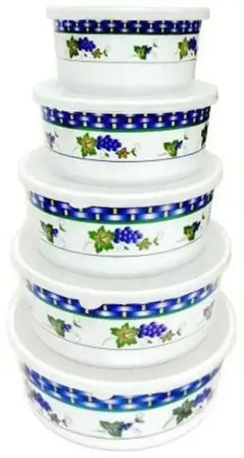 [34369]  Melamine Bowl Set 5 pce