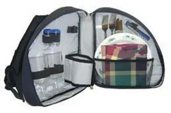 [34405]  2 Person Picnic Sling Pack Wine Glasses